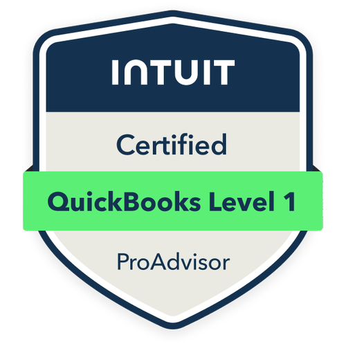 Intuit Certified QuickBooks Level 1 ProAdvisor